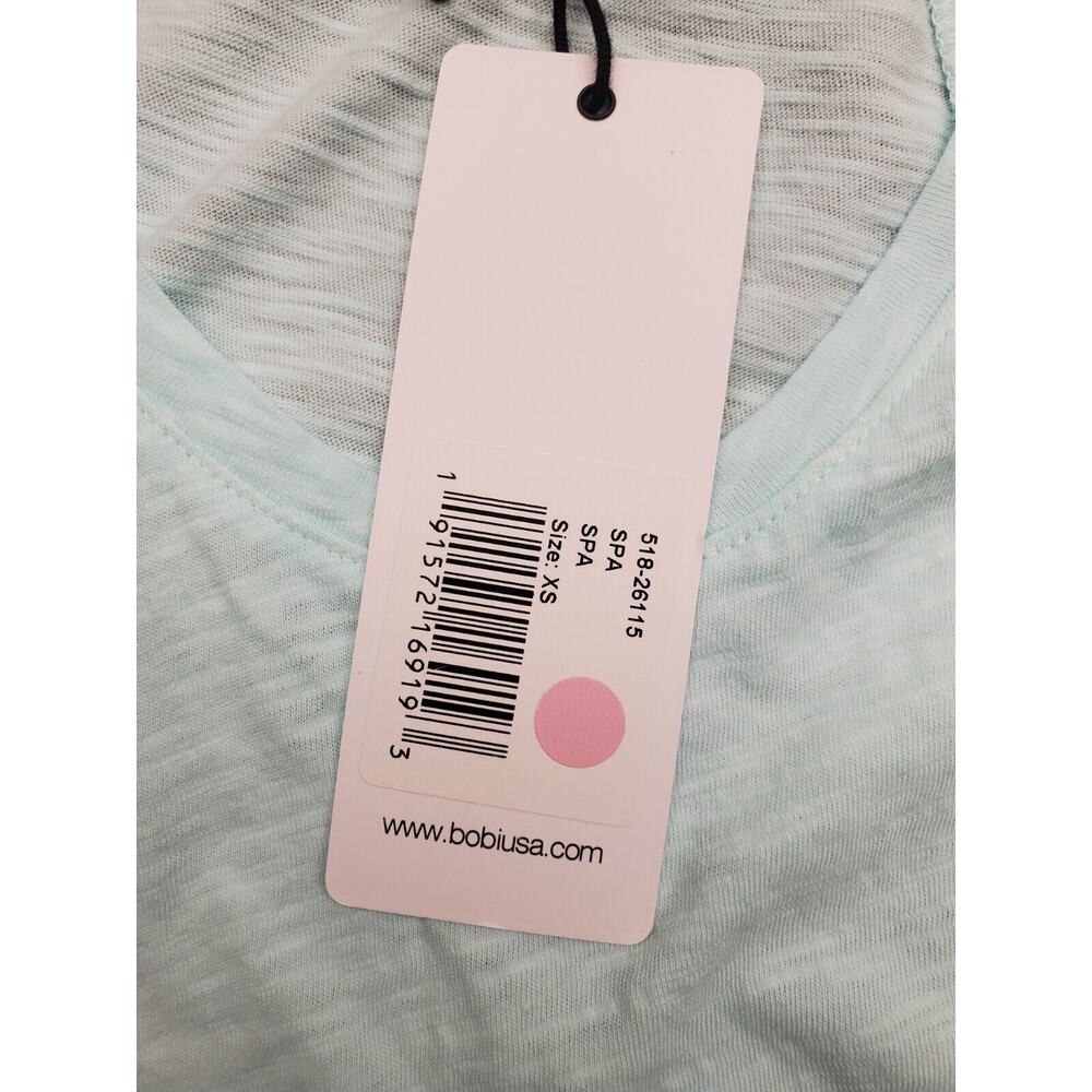 NEW NWT Bobi Teal Tank Top with Front Knot | Size X-Small - Picture 7 of 9